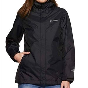 Columbia Black Rain Jacket, M